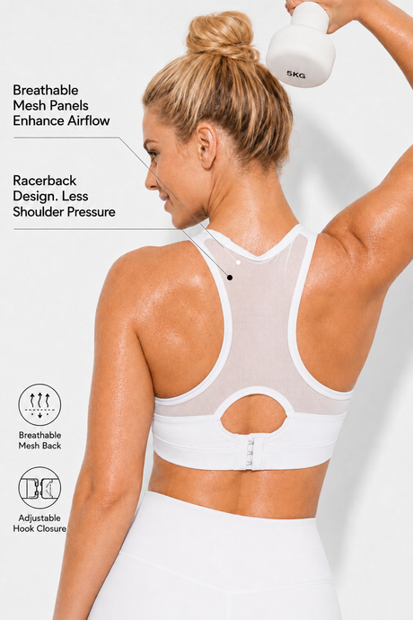 Shift™ Racerback Breathable Full-Coverage Running Bra | Women's High Support Sports Bra - image 50