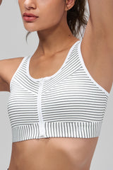 Shift™ Zip Front Print Air Flow Back Full Coverage High Support Sports Bra | Women's High Support Sports Bra