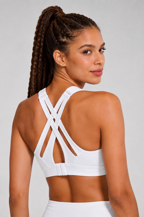 Power™ Adjustable Crisscross Padded Running Bra | Women's High Support Sports Bra - image 5