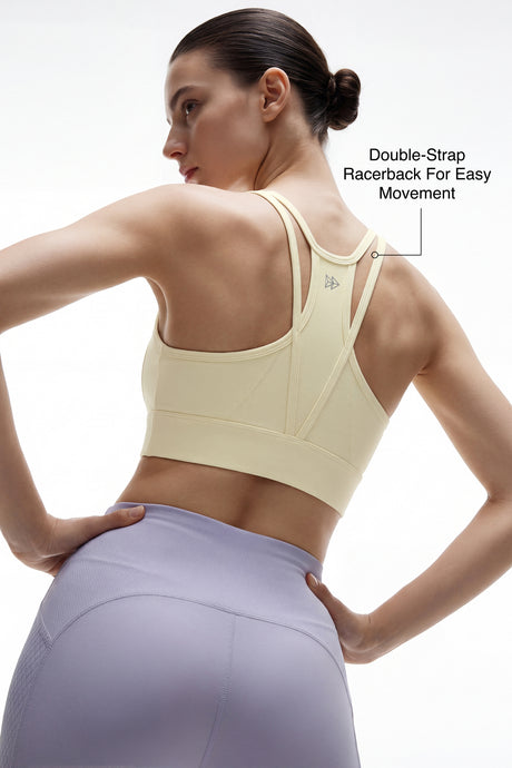 Anywhere™ Double-Strap Removable-Pad Sports Bra | Light Support with Breathable Mesh for Yoga, Pilates & Everyday Wear - image 15
