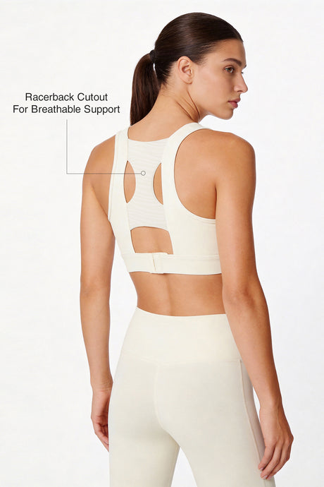 Power™ Racerback Breathable Full-Coverage Sports Bra | High-Impact Support for Running, Gym & Training - image 3