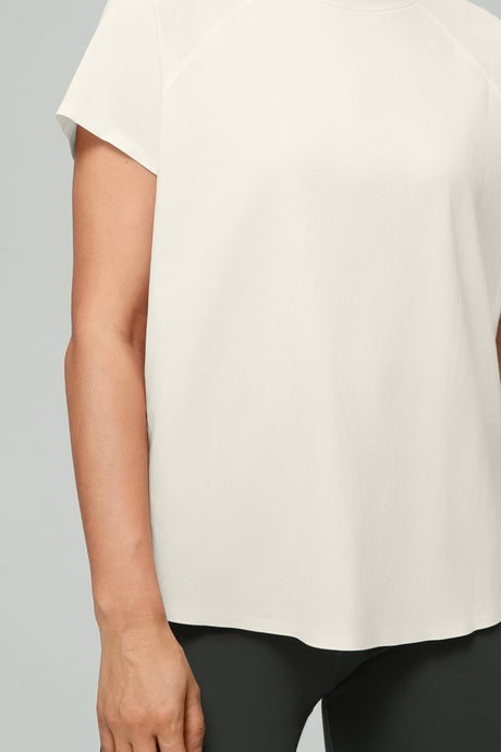 Anywhere™ Back Mesh Solid Color Comfortable T-shirt - image 12