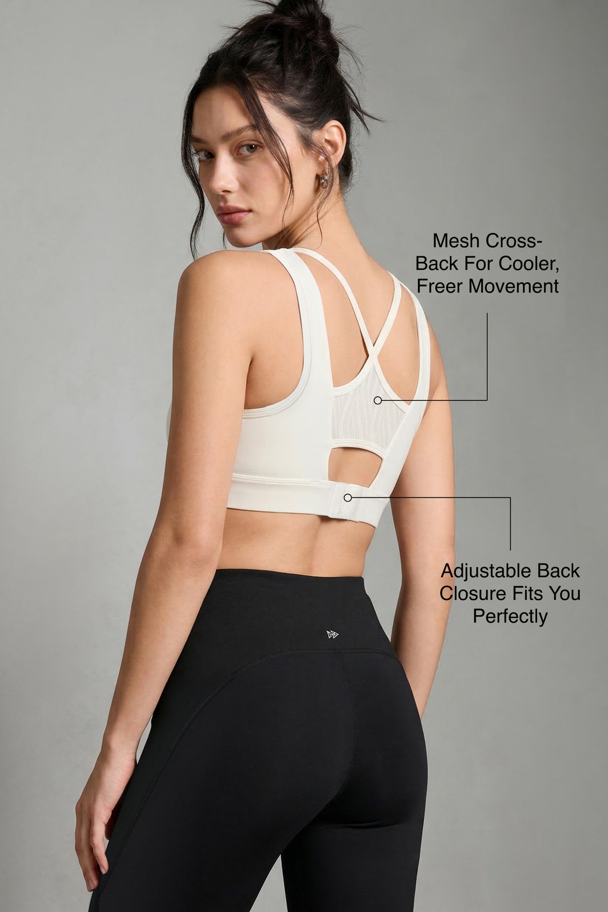 Echo™ Double-Strap Crossback Breathable Sports Bra | Medium Support for Yoga & HIIT