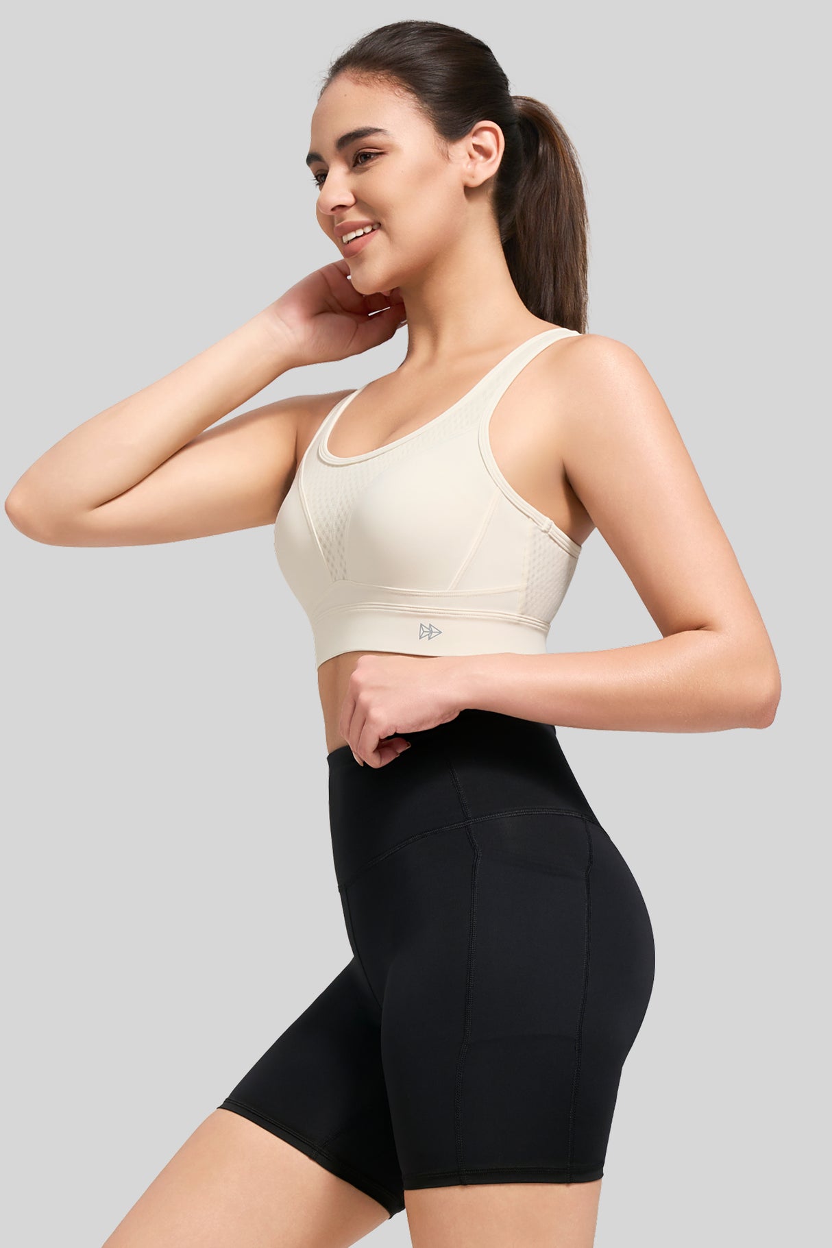 Sujetador deportivo transpirable de malla con espalda Power Butterfly para mujer | Sujetador deportivo de alta sujeción para mujer