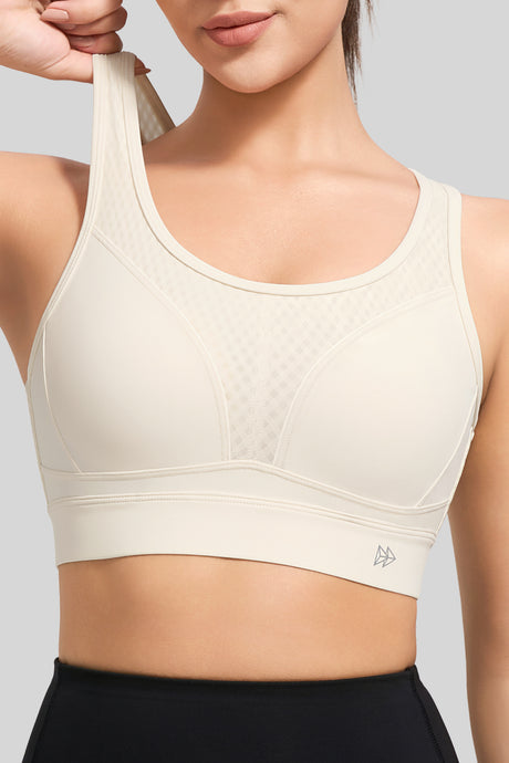 Reggiseno da corsa traspirante Power Butterfly Back Mesh | Reggiseno sportivo ad alto supporto da donna - image 6
