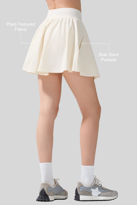 Sculpt™ Grid Texture Super Light Sporty Skirt| Women's Sports Skirt - image 2
