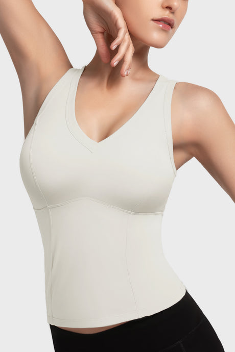 Anywhere™ V-Neck Sewn-In Pads Daily Tank | Women's Sports Tank - image 6