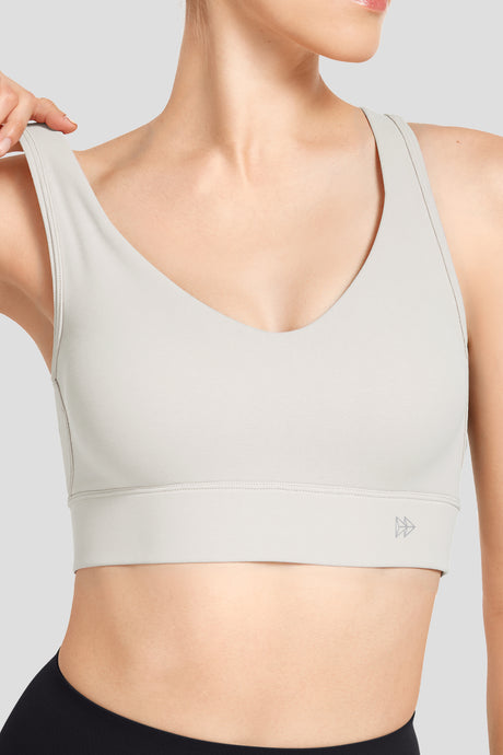Anywhere™ V-Neck Wide Underband Sewn-In Pads Daily Bra | Women's Light Support Sports Bra - image 6
