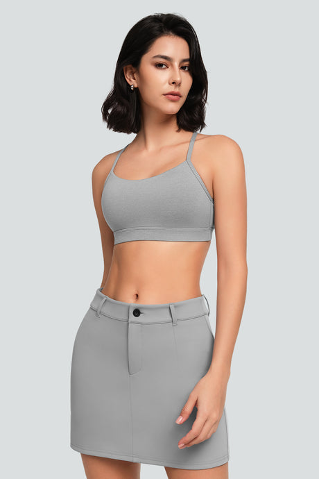 Anywhere™ Typical Y-Back Spaghetti Thin Straps Yoga Bra | Women's Low Support Sports Bra - image 15