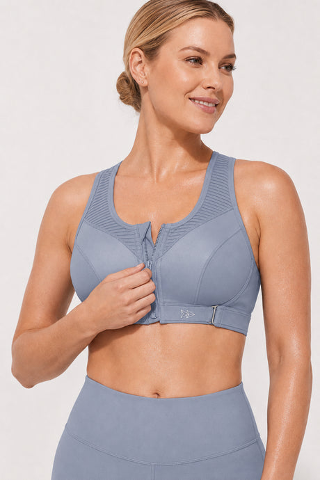 Power™ Zip Front Adjustable High Support Sports Bra | Women's High Support Sports Bra - image 2