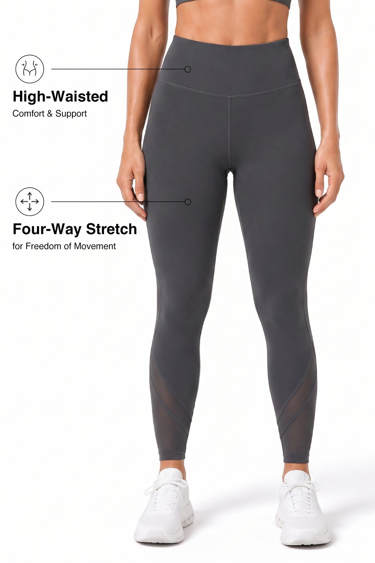 Leggings da yoga Shift Mesh 26" | Leggings da donna con supporto leggero