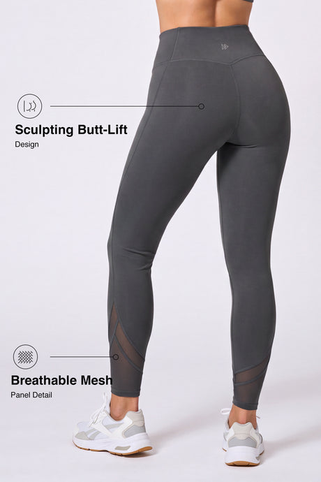 Leggings de yoga Shift Mesh de 66 cm | Leggings de soporte ligero para mujer - image 3