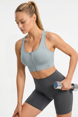 Power™ Zip Front Air Flow Back Full Coverage High Support Sports Bra | Women's High Support Sports Bra