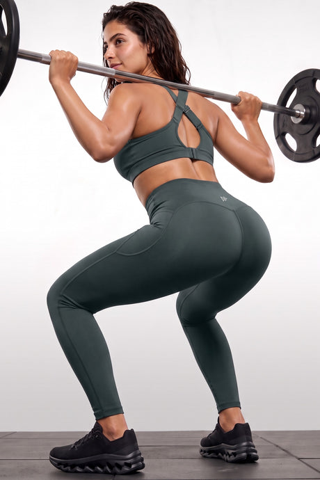 Power™ No Front Seam Legging With Side Pockets 27" | Women's High Support Leggings - image 9