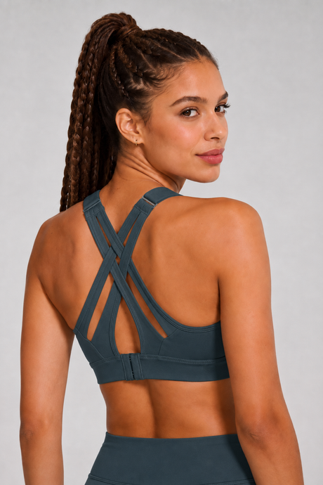 Power™ Adjustable Crisscross Padded Running Bra | Women's High Support Sports Bra - image 31