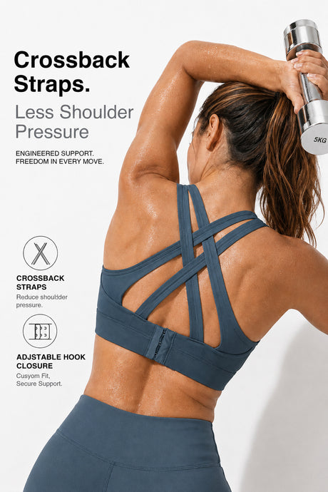 Power™ Cross-Back Breathable High Impact Running Bra | Women's High Support Sports Bra