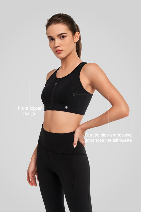 Echo™ Cut Out Design Padded Running Bra | Women's High Support Sports Bra - image 2