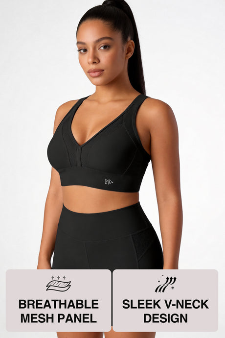 Power™ High Support Adjustable Cross Back Running Bra | Women's High Support Sports Bra - image 8