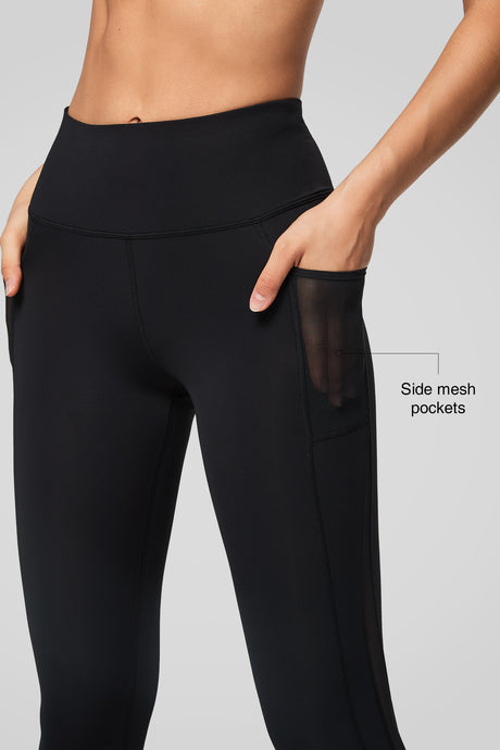 Power™ High Waist Mesh Pockets Running Leggings 26"| Women's High Support Leggings - image 2