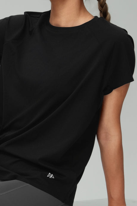 Anywhere™ Back Mesh Solid Color Comfortable T-shirt - image 6