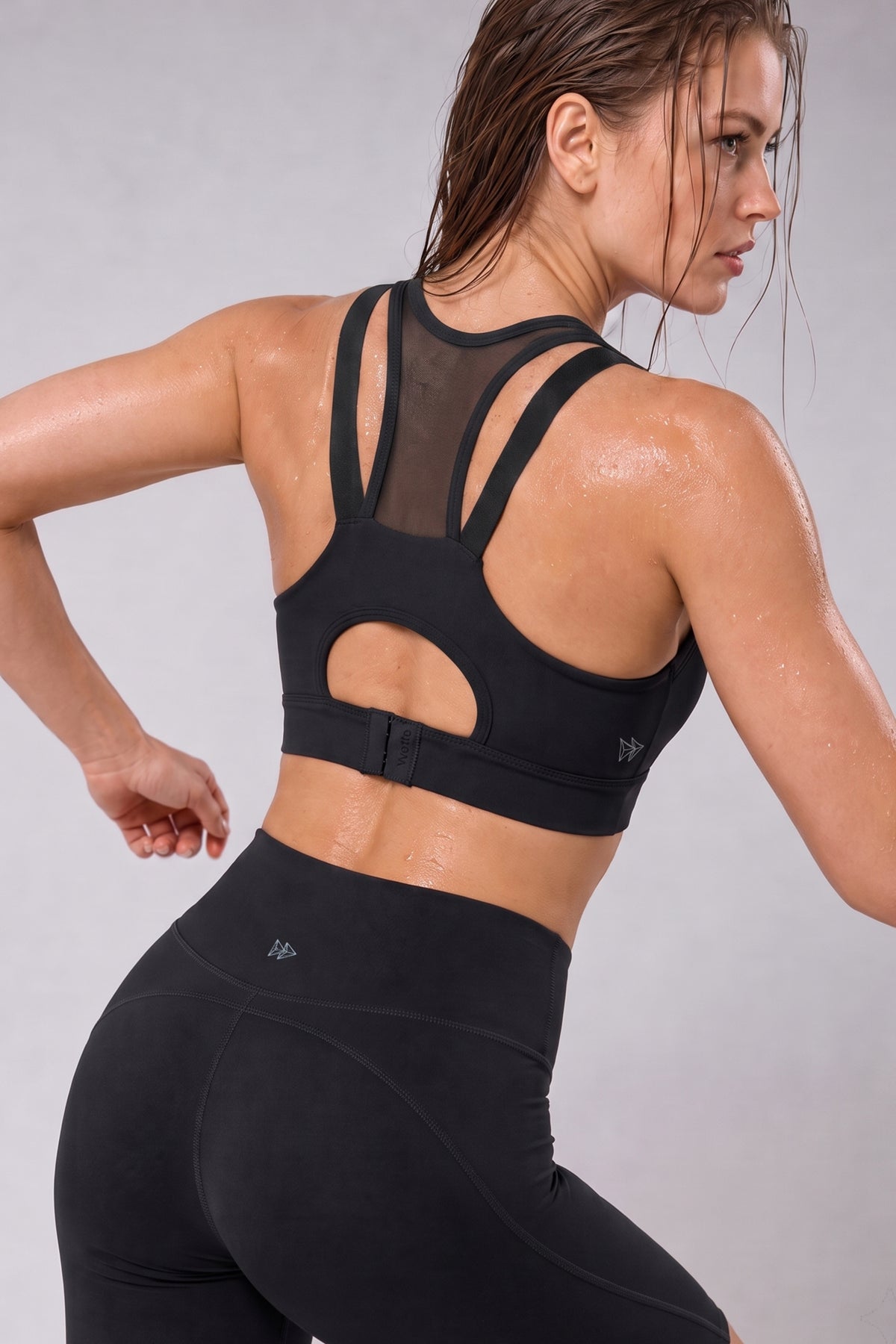 Power™ Zip Front Breathable Full-Coverage Running Bra | Women's High Support Sports Bra