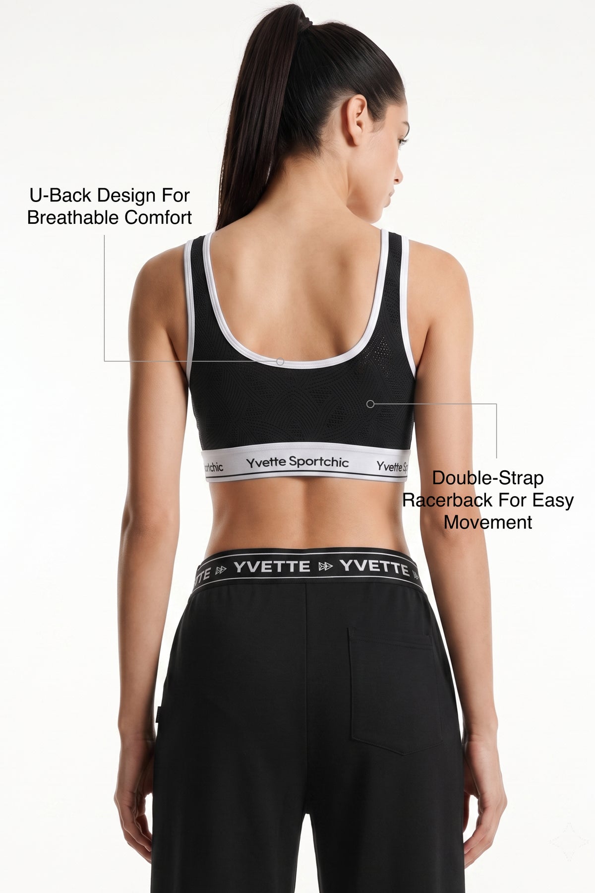 Anywhere™ Wide-Strap Fixed-Cup Mesh Yoga Bra | Light Support for Yoga, Pilates & Everyday Wear