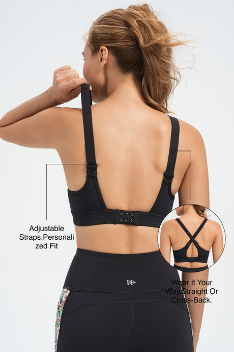 Power? Adjustable Two Style Running Bra | Women's High Support Sports Bra - image 2