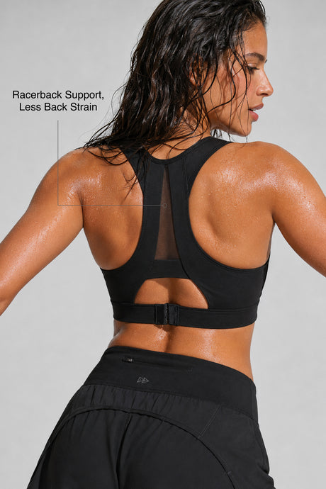 Shift™ Breathable Racerback High-Support Bra | High-Impact Support Best For Running, HIIT & Training - image 2