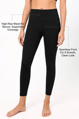Power™ High Rise Mesh No Front Seam Pockets Curve Sports Leggings | Butt-Lifting Support for Running, Yoga & HIIT