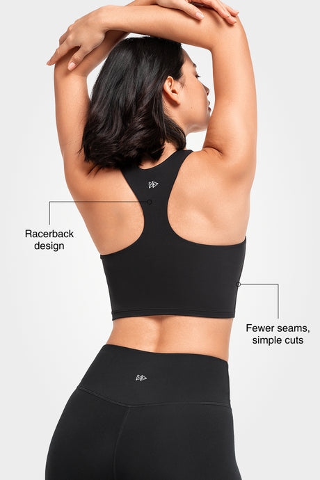 Shift™ Scoop Neckline  Strappy Padded Yoga Bra | Women's Light Support Sports Bra - image 2