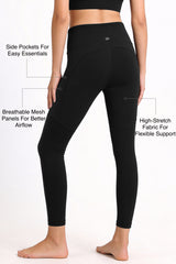 Power™ High Rise Mesh No Front Seam Pockets Curve Sports Leggings | Butt-Lifting Support for Running, Yoga & HIIT