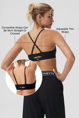 Reggiseno sportivo Anywhere con spalline sottili regolabili e imbottiture rimovibili | Reggiseno sportivo leggero da donna