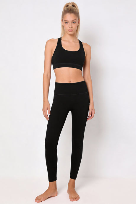 Power™ High Rise Mesh No Front Seam Pockets Curve Sports Leggings | Butt-Lifting Support for Running, Yoga & HIIT - image 4