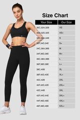 Reggiseno da corsa imbottito con spalline regolabili Power Racerback | Reggiseno sportivo ad alto sostegno da donna