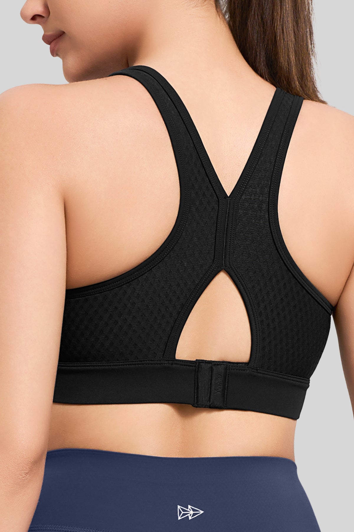Reggiseno da corsa traspirante Power Butterfly Back Mesh | Reggiseno sportivo ad alto supporto da donna