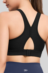 Reggiseno da corsa traspirante Power Butterfly Back Mesh | Reggiseno sportivo ad alto supporto da donna