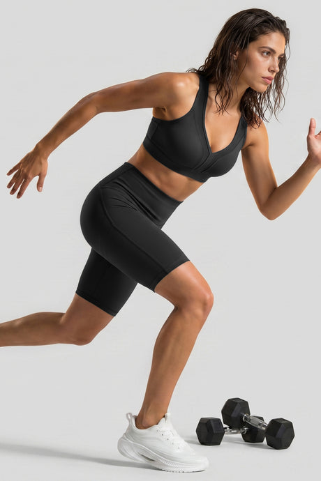 Shift™ High Rise Supportive No Front Seam Sports Shorts 6 Inches| Women's High Support Running Shorts - image 6