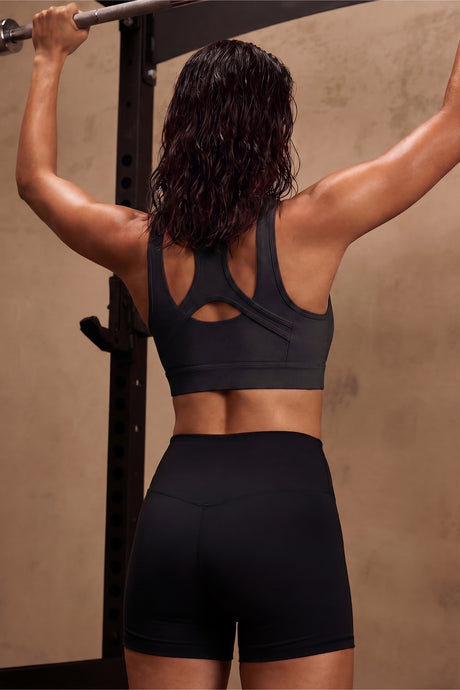 Power™ Front Zip Full Coverage Racerback Mesh Running Bra | Women's High Support Sports Bra - image 10