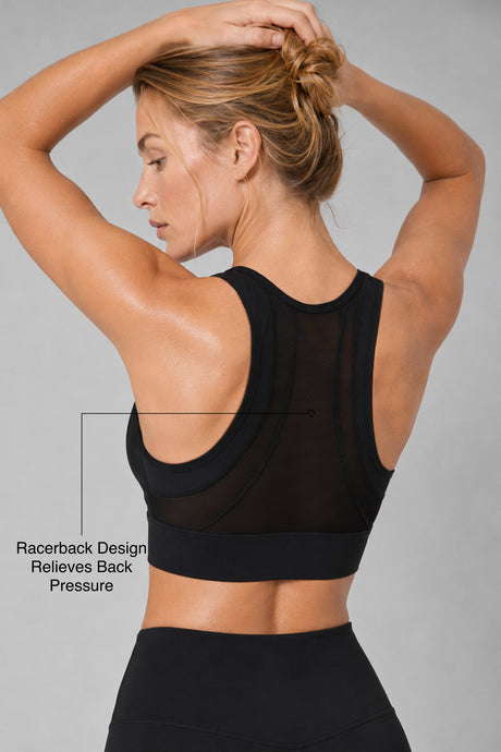 Sculpt™ Zip-Front Full-Back Mesh Racerback Sports Bra | High-Impact Support for Running, Gym & Training - image 19