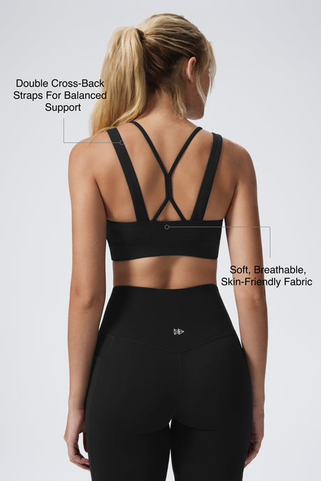 Anywhere™ Cross-back Soft Fixed Cups Yoga Bra | Women's Light Support Sports Bra Best For Yoga, HIIT - image 11