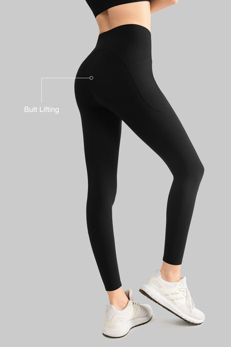 Enfold™ High-Waisted Butt Lifting Running Leggings 24”| Women's High Support Leggings - image 3