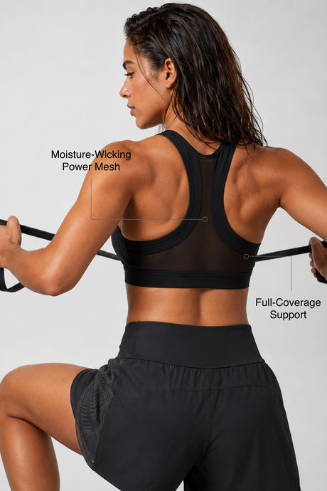 Enfold™ Front-Zip Breathable Racerback Sports Bra | High-Impact Support for Running, HIIT & Training - image 2