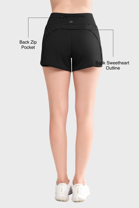 Shift™ Quick Dry Inner Mesh Workout Shorts with Pocket 3.5''| Women's Running Shorts - image 2