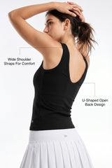 Anywhere™ Built-In Fixed Cups Tank For Daily Yoga | Women's Sports Tank For Yoga & Daily