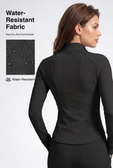 Shift™ Fleece-Lined Thermal Stretch Jacket – Water-Resistant Full-Zip | Women's Sports Jacket