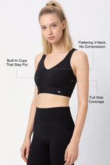 Shift™ Racerback Airflow Full-Coverage Sports Bra | Medium Support for Yoga & HIIT
