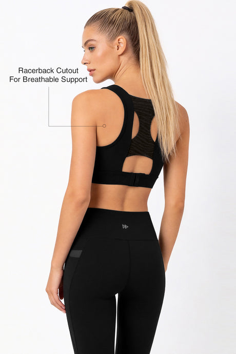 Power™ Racerback Breathable Full-Coverage Sports Bra | High-Impact Support for Running, Gym & Training - image 3