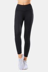 Sculpt Side Pocket Mesh Running Leggings | Women's High Support Leggings