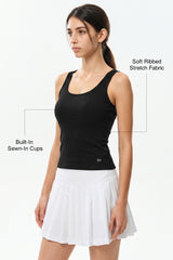 Anywhere™ Built-In Fixed Cups Tank For Daily Yoga | Women's Sports Tank For Yoga & Daily