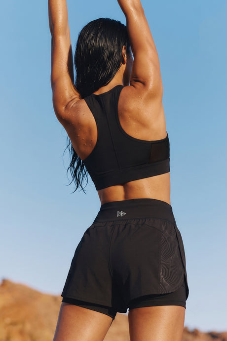 Power™ Zip-Front Mesh Racerback Sports Bra | High Support Best For Running, HIIT & Training - image 3